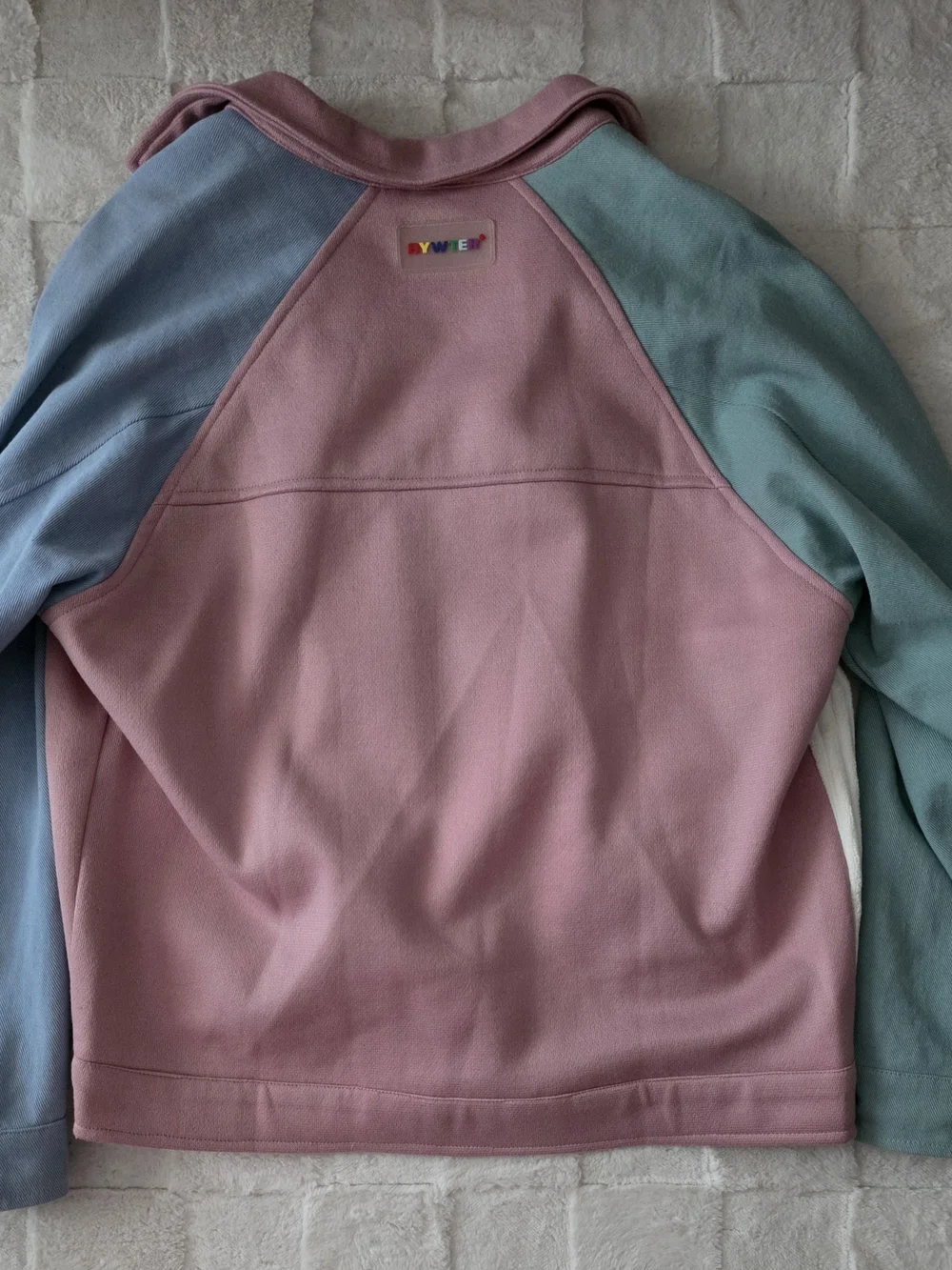 Aelfric Eden Pastel Patchwork Corduroy Jacket with Heart Motif - Picture 2 of 2